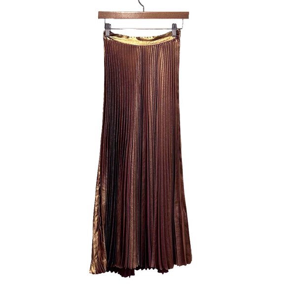 Women's Pleated Midi Skirt 2 or Small - Picture 2 of 6